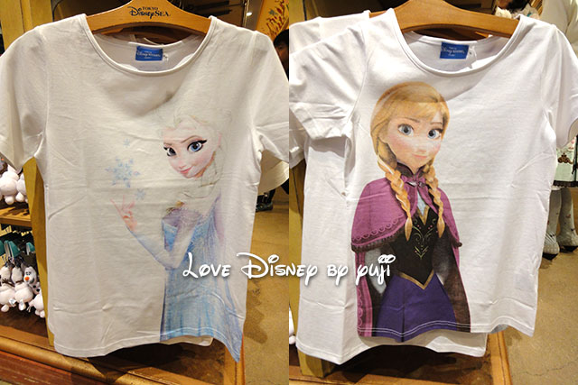 アナとレルサのTシャツ
