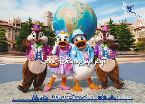 フォトファン、1月、東京ディズニーシー、チップ＆デール、ドナルド、デイジー