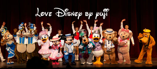 春コスでキャラクター全員集合写真 ディズニー ウォーク14 Love Disney