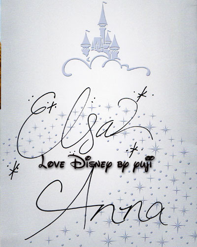 アナとエルサのグリーティング サイン画像 ウォルト ディズニー ワールド Love Disney