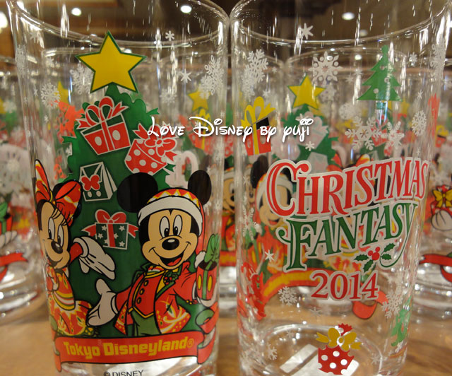 東京ディズニーランド・クリスマスグッズ・クリスマスファンタジー2014・グラス