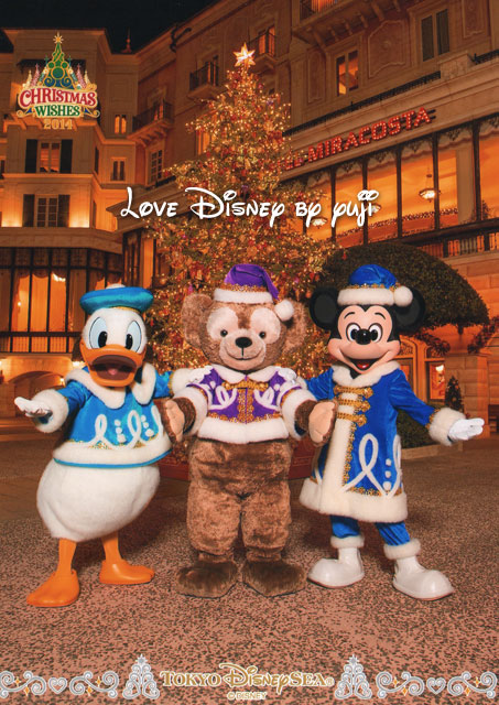 東京ディズニーシー、夜のクリスマスのフォトファン