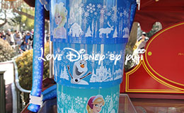 アナとエルサのフローズンファンタジーのポップコーンバケットとバルーン紹介