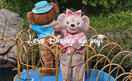 お見送りポイントで撮影したキャラクター達「ファッショナブル・イースター2015」