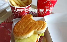 パイナップル＆アボカドのビーフパティサンドセット！