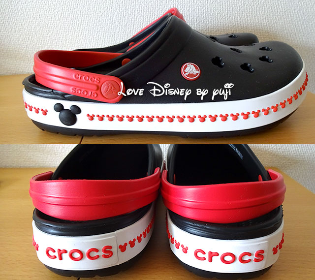 ミッキーデザインのCROCS（横／後）