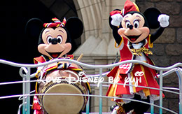 「おんどこどん」ミッキーとミニーのジャンプ画像！ディズニー夏祭り2015