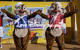 チップ＆デール画像！セイル・アウェイ・セレブレーション in ディズニークルーズ