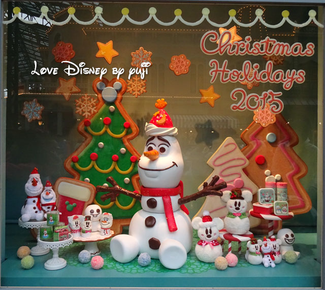クリスマス・ファンタジー2015のショーウィンドウ（オラフ）