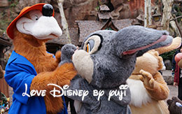 くまどんに襲われるミス・バニー？！フリーグリーティング