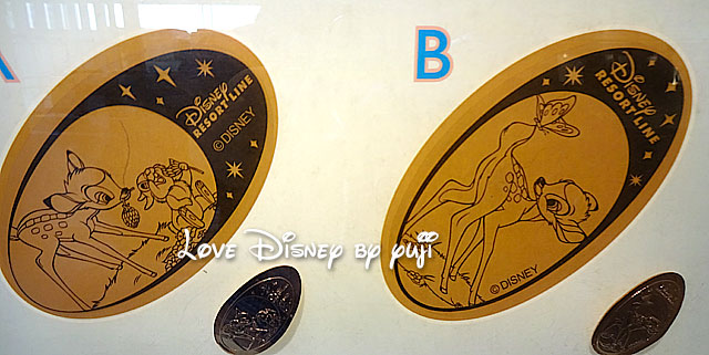 バンビ＆とんすけ（左）／バンビ（右）のスーベニアメダル
