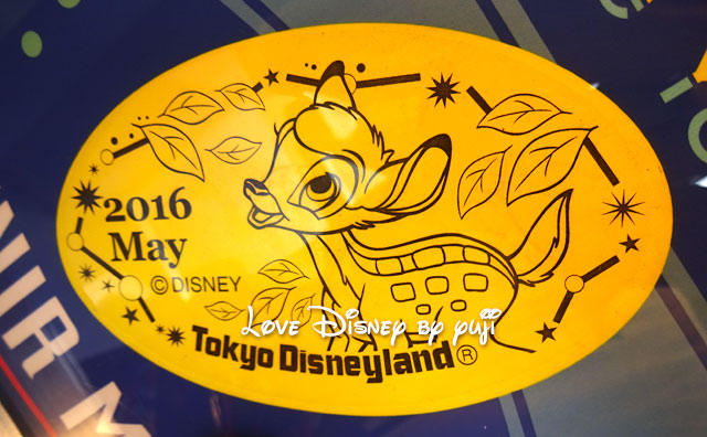 東京ディズニーランドの2016年5月のマンスリースーベニアメダル（バンビ）