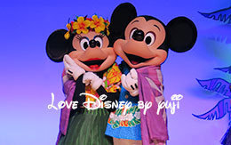 最前列で撮影したミッキー＆ミニー画像5枚紹介！ミッキーのレインボー・ルアウ