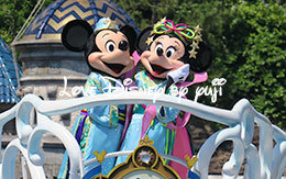 ミッキー＆ミニーのキス画像など7枚紹介！七夕グリーティング2016