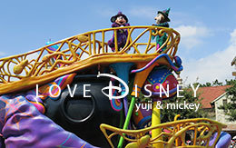 ファンタジーランドのミニーフロート停止位置！ハロウィーン・ポップンライブ