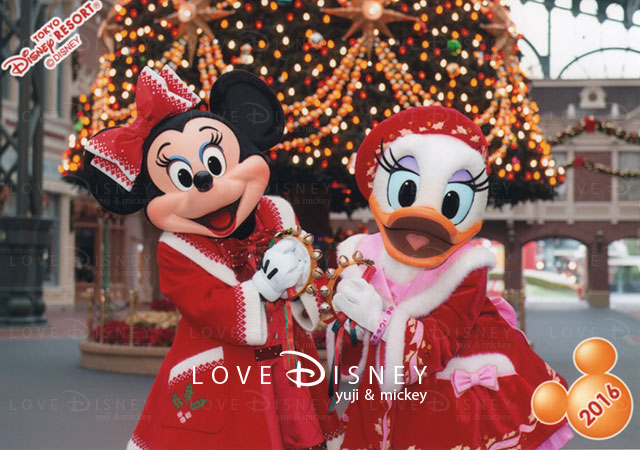 TDL12月のスペシャルフォト （ミニー＆デイジー）