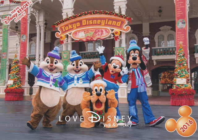 TDL12月のスペシャルフォト （チップ＆デール＆プルート＆マックス＆グーフィー）