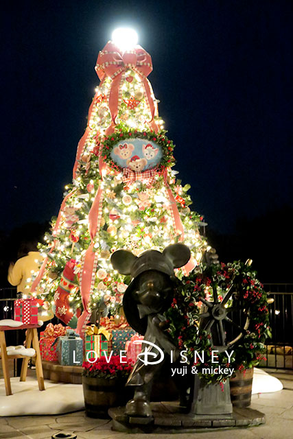 クリスマス・ウィッシュ2016の夜景（ケープコッドにあるダッフィーのクリスマスツリー）