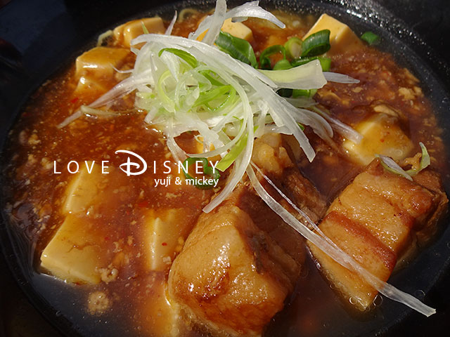 豚角煮とマーボー豆腐のあんかけ麺