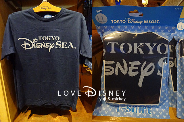 Tokyo DisneySeaのロゴのTシャツ(前／袋に入っている状態）