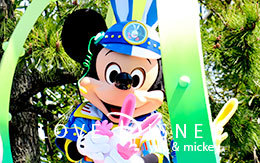 トゥーンタウンのミッキーフロート停止位置で撮影した「うさたま大脱走」！