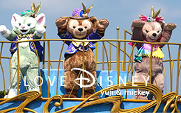 ジェラトーニ＆ダッフィー＆シェリーメイの3ショット画像10枚紹介！ファッショナブル・イースター2017