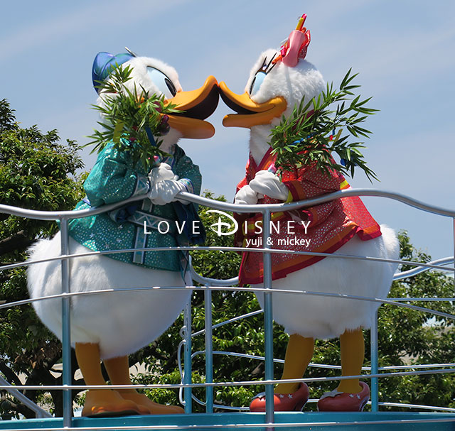 TDL「七夕グリーティング2017」ドナルド＆デイジーのキス