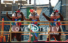 チップ＆デールとクラリスの3ショット画像6枚紹介！「燦水！サマービート」