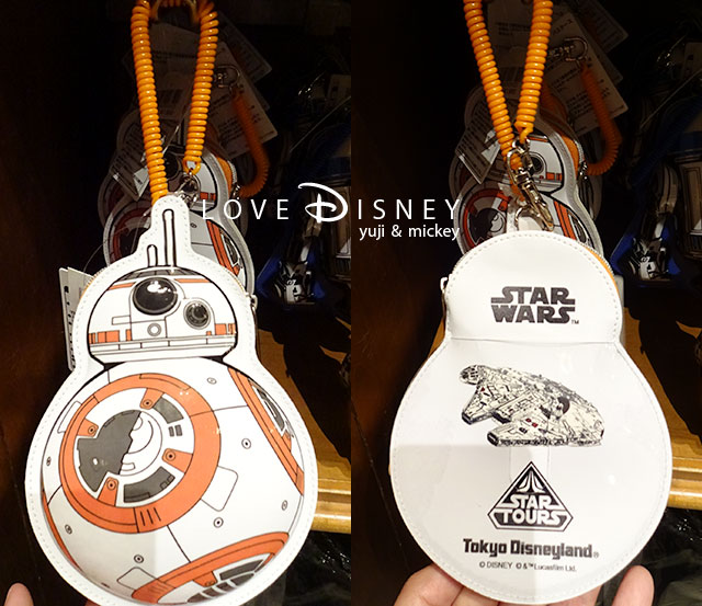 スター・ウォーズ（Star Tours）グッズ（BB-8のパスケース）表/裏