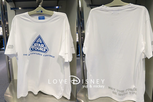 スター・ウォーズ（Star Tours）グッズ（Tシャツ）表/裏