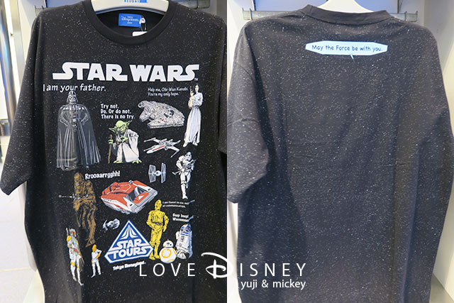 スター・ウォーズ（Star Tours）グッズ（Tシャツ）表/裏