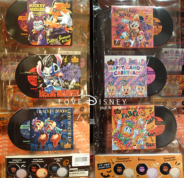 TDL「ハロウィーン・ポップンライブ」グッズ（メモ）表/裏