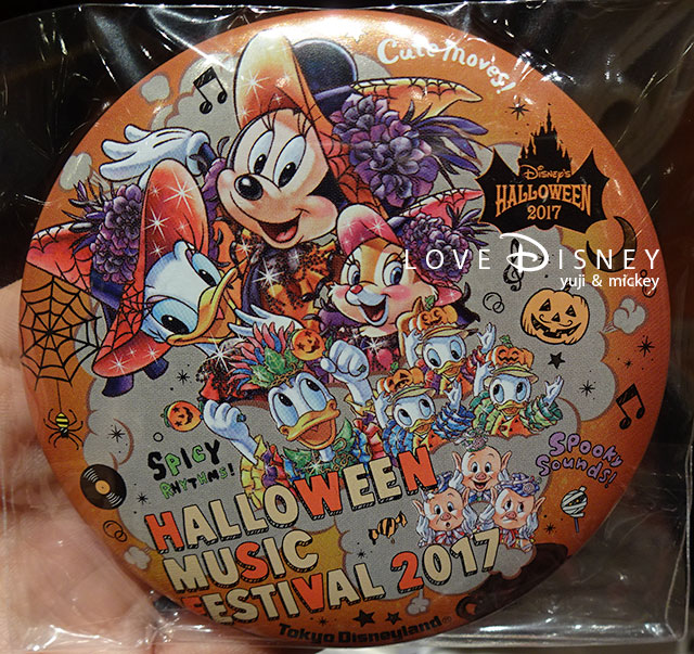 TDL「ハロウィーン・ポップンライブ」グッズ（缶バッジ）