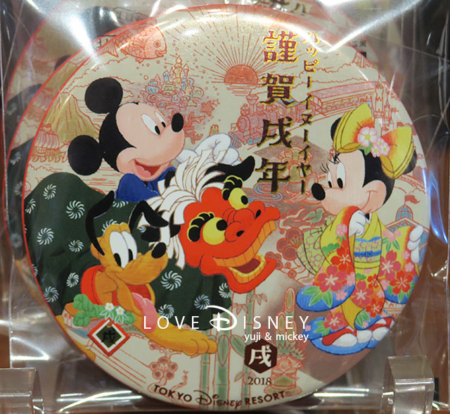TDR2018年お正月グッズ（缶バッジ）