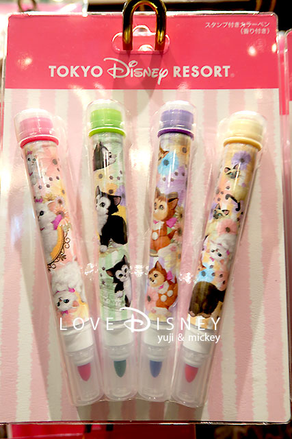 TDR「ネコのキャラクターグッズ」スタンプ付きカラーペン