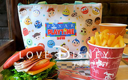 ライトニング・マックィーンをイメージした「ピクサー・プレイタイム」のグルメ in ニューヨーク・デリ