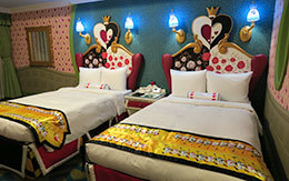 お泊りディズニー「ディズニーふしぎの国のアリスルーム」紹介！