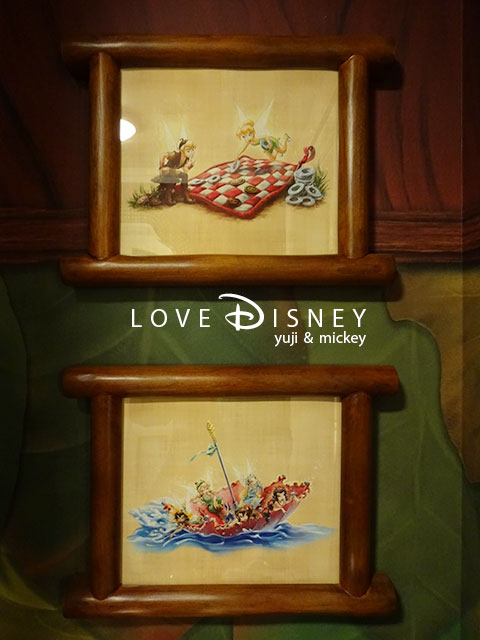 お泊りディズニー「ディズニーティンカーベルルーム」部屋に飾ってある絵（その2）