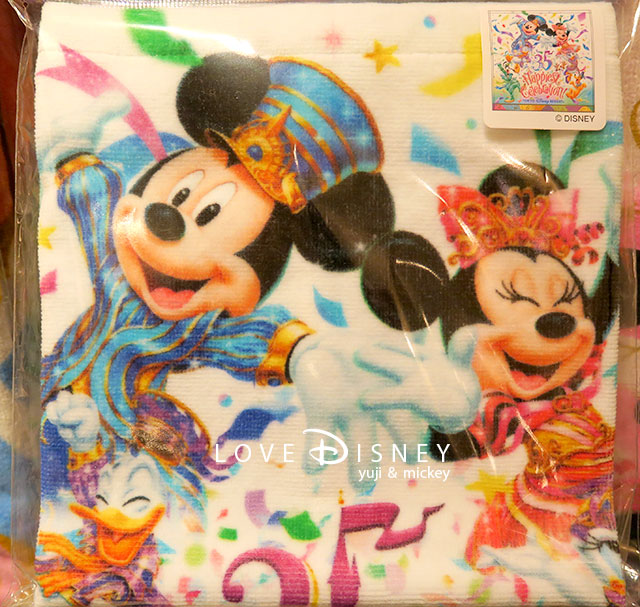 TDR35周年「Happiest Celebration!」グッズ（ウォッシュタオル）