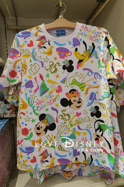 TDR35周年「Happiest Celebration!」グッズ（Tシャツ）
