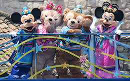 ミッキー広場で見た「七夕グリーティング2018」 in TDS