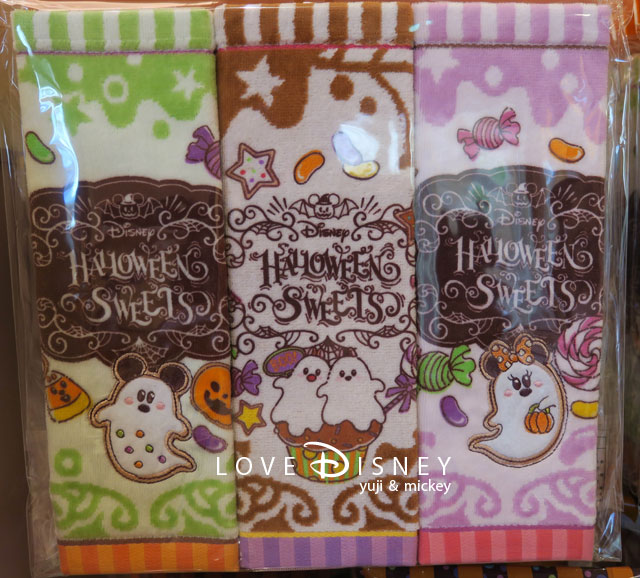 ミニタオル3枚セット（ハロウィーンスウィーツのグッズ）