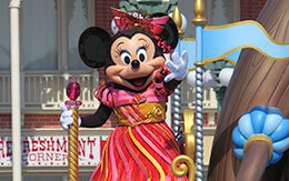 ミニーフロート停止位置で撮影した「ドリーミング・アップ！スペシャルバージョン」