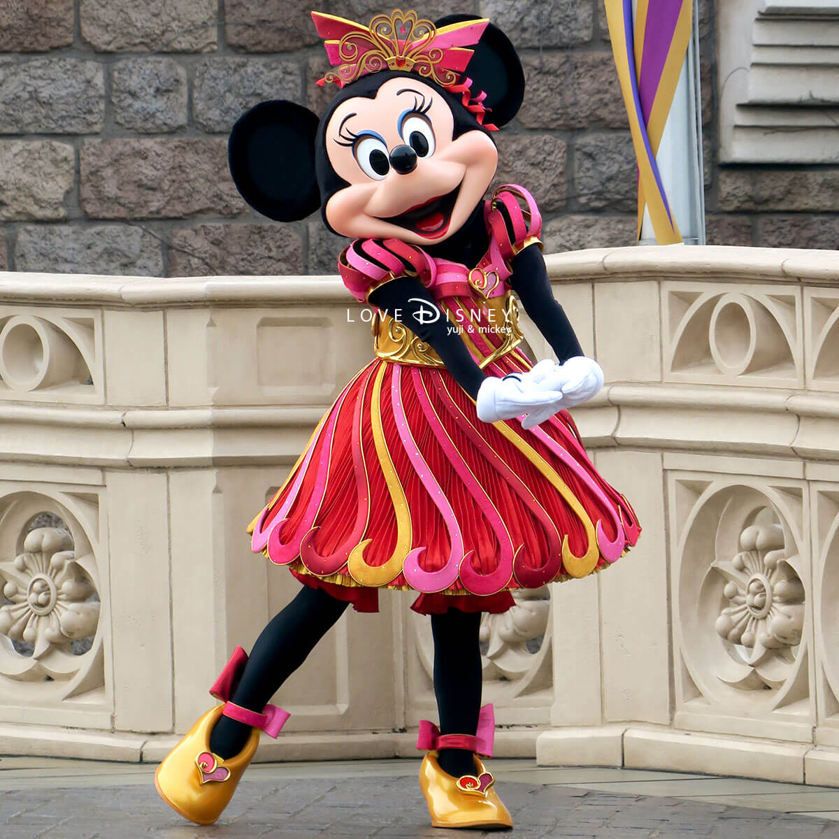 ハッピー15エントリーで逢えた35周年衣装のミニー in TDL