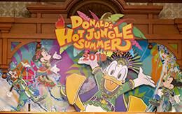 TDL夏オススメ「ドナルドのホット・ジャングル・サマー」グッズ（抱きまくら、Tシャツなど）