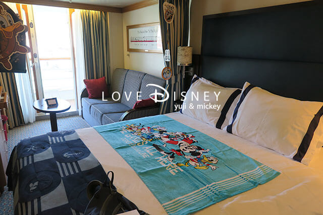 ディズニークルーズ地中海 ローマ 旅行記 宿泊した客室 Love Disney