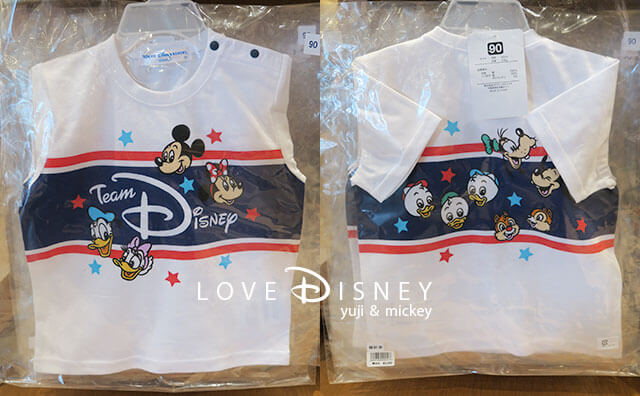 ベビーＴシャツ（チームDisney!ベビー用品グッズ）表/裏