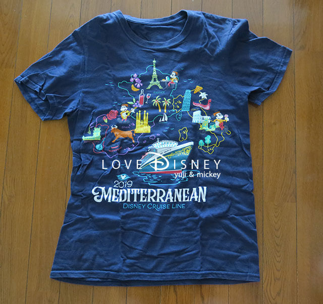 ディズニー・マジック号で購入したグッズ（Tシャツ）