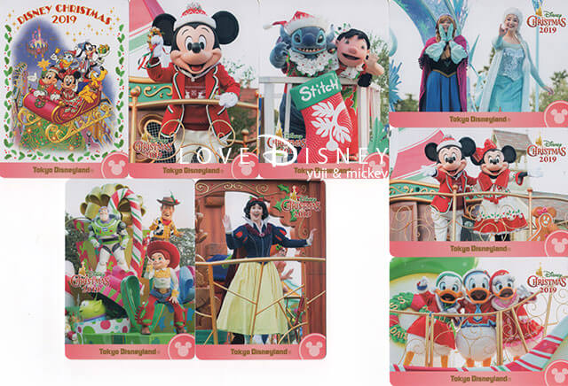 東京ディズニーランド「ディズニー・クリスマス2019」コレクションカード（表）