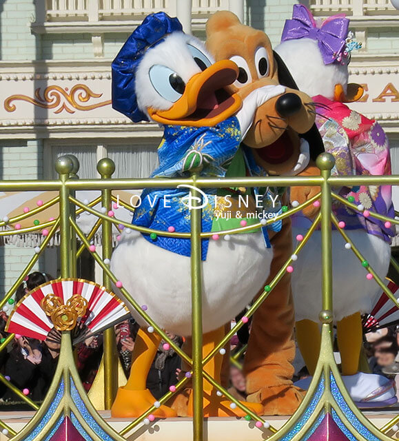 TDL「ニューイヤーズ（お正月）・グリーティング2020」ドナルド、プルート